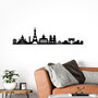 Wallity Paris Skyline Escultura de pared en Negro